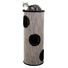 Kratzroller für Katzen TOWER AMADO, 100 cm, graue Akzente/schwarz